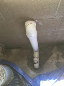 Tie in to existing house drainage